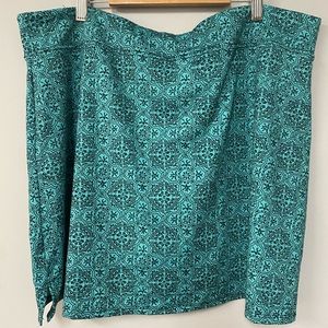 Skort, Set of 2 - Turquoise Patterned & Black (2X)